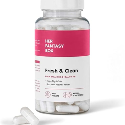 Her Fantasy Box Fresh & Clean pH Restore Vaginal Suppositories - Natural Vaginal Health Support for pH Balance, Odor Control, and Comfort